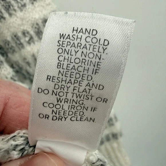 J.Jill Womens‎ Sweater Large Ivory Gray Fair Isle Crewneck Knit Pullover - Picture 5 of 13